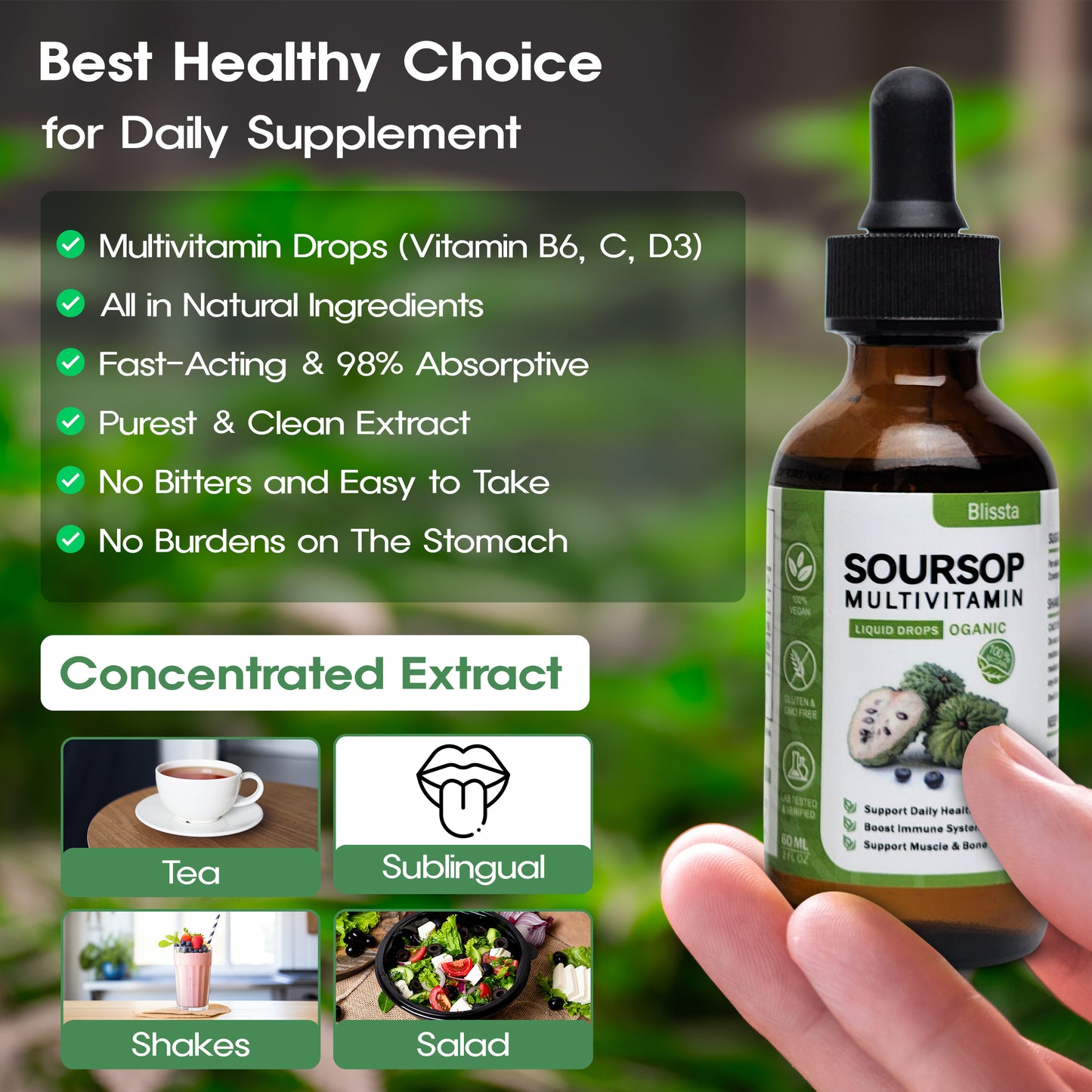 Blissta™️  Soursop Multivitamin Liquid Drops