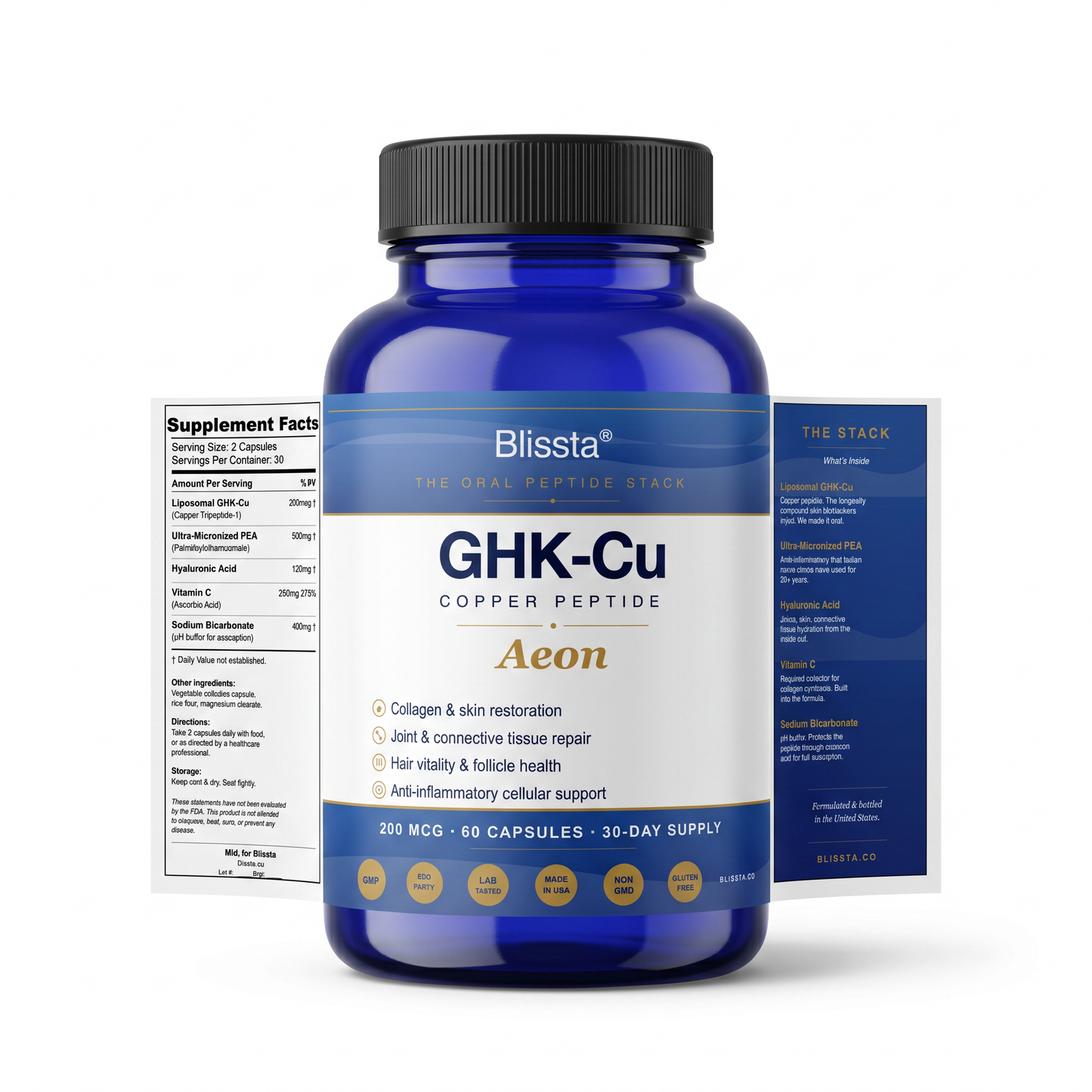 Blissta® Aeon™ GHK-Cu Oral Peptide Stack