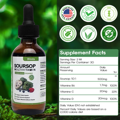 Blissta™️  Soursop Multivitamin Liquid Drops