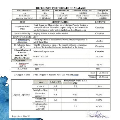 Blissta™️ USP Grade Methylene Blue