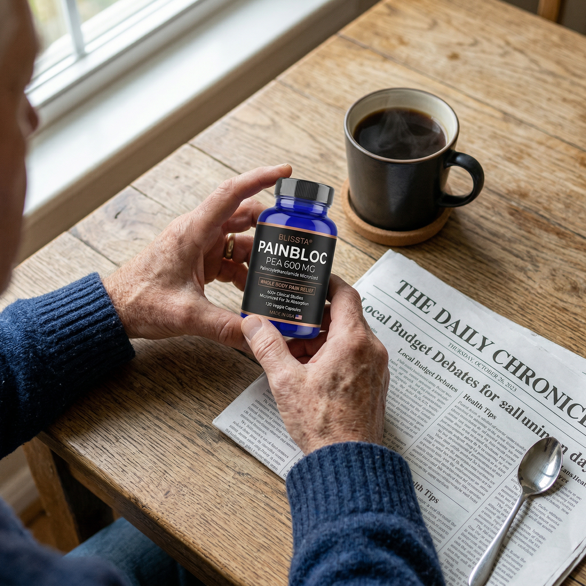 Blissta PainBloc morning protocol