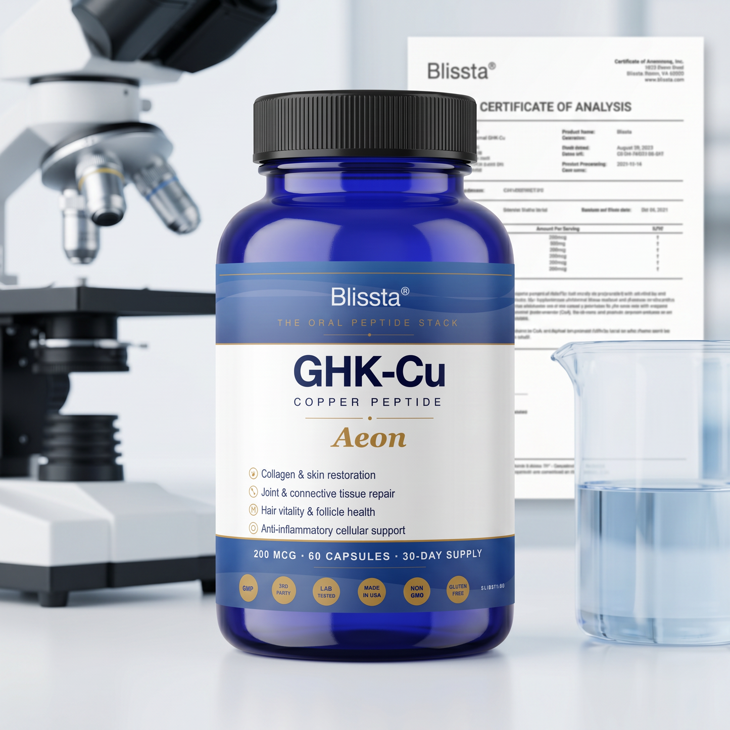 Blissta® Aeon™ GHK-Cu Oral Peptide Stack