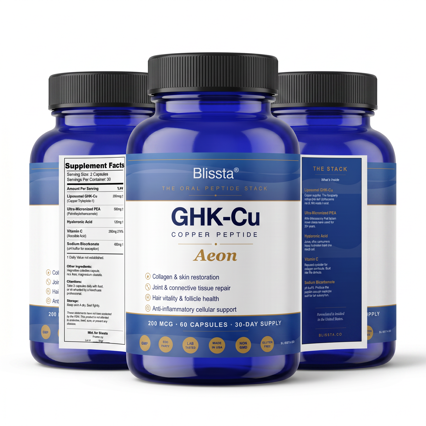Blissta® Aeon™ GHK-Cu Oral Peptide Stack