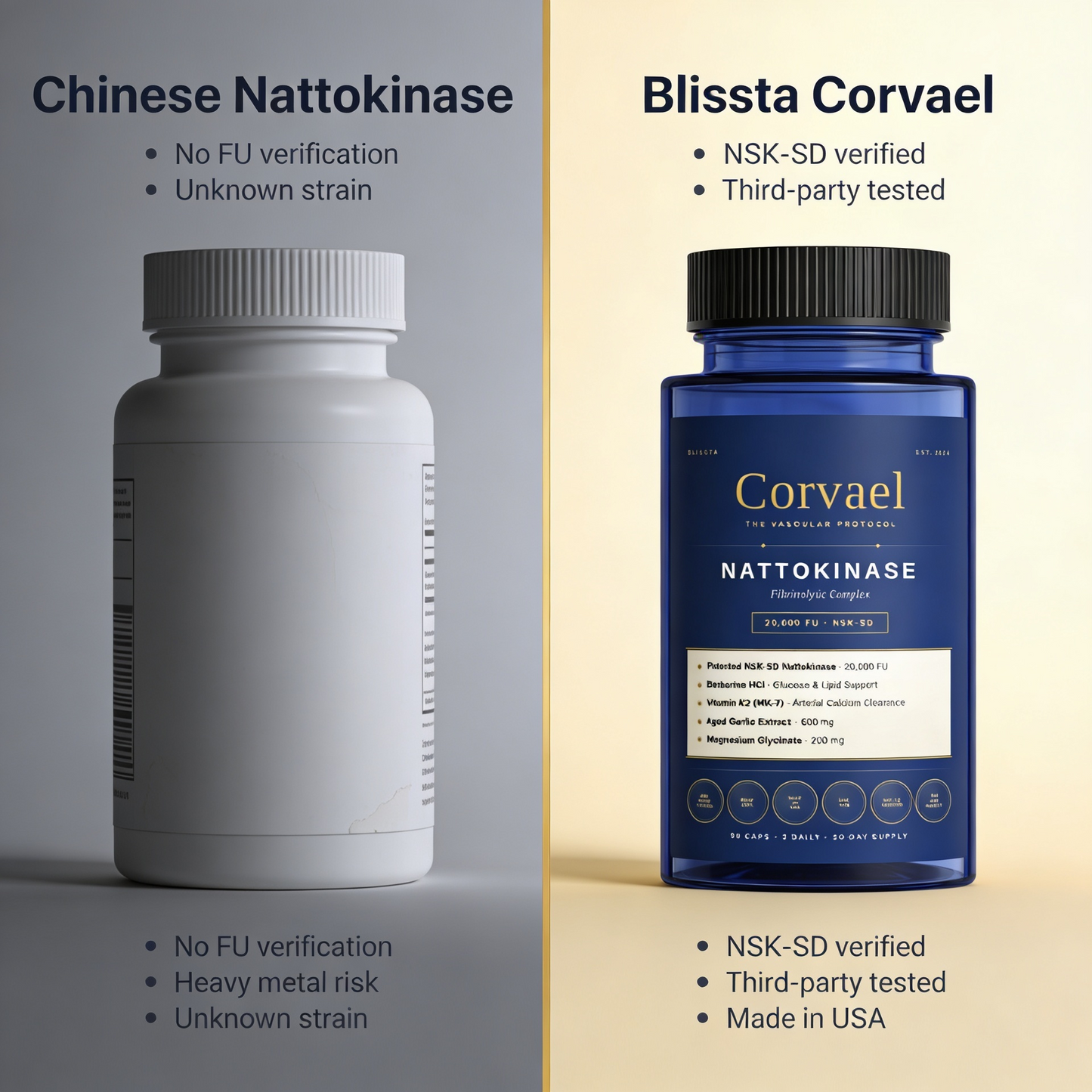 Blissta® Corvael NATTOKINASE Fibrinolytic Complex