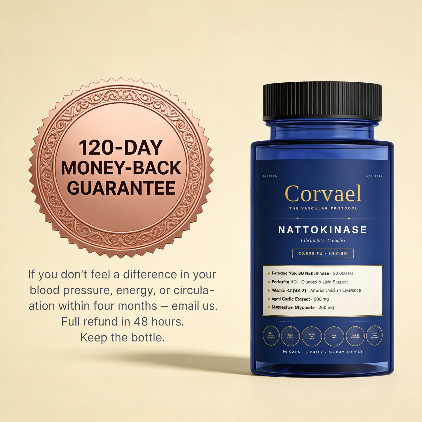 Blissta® Corvael NATTOKINASE Fibrinolytic Complex