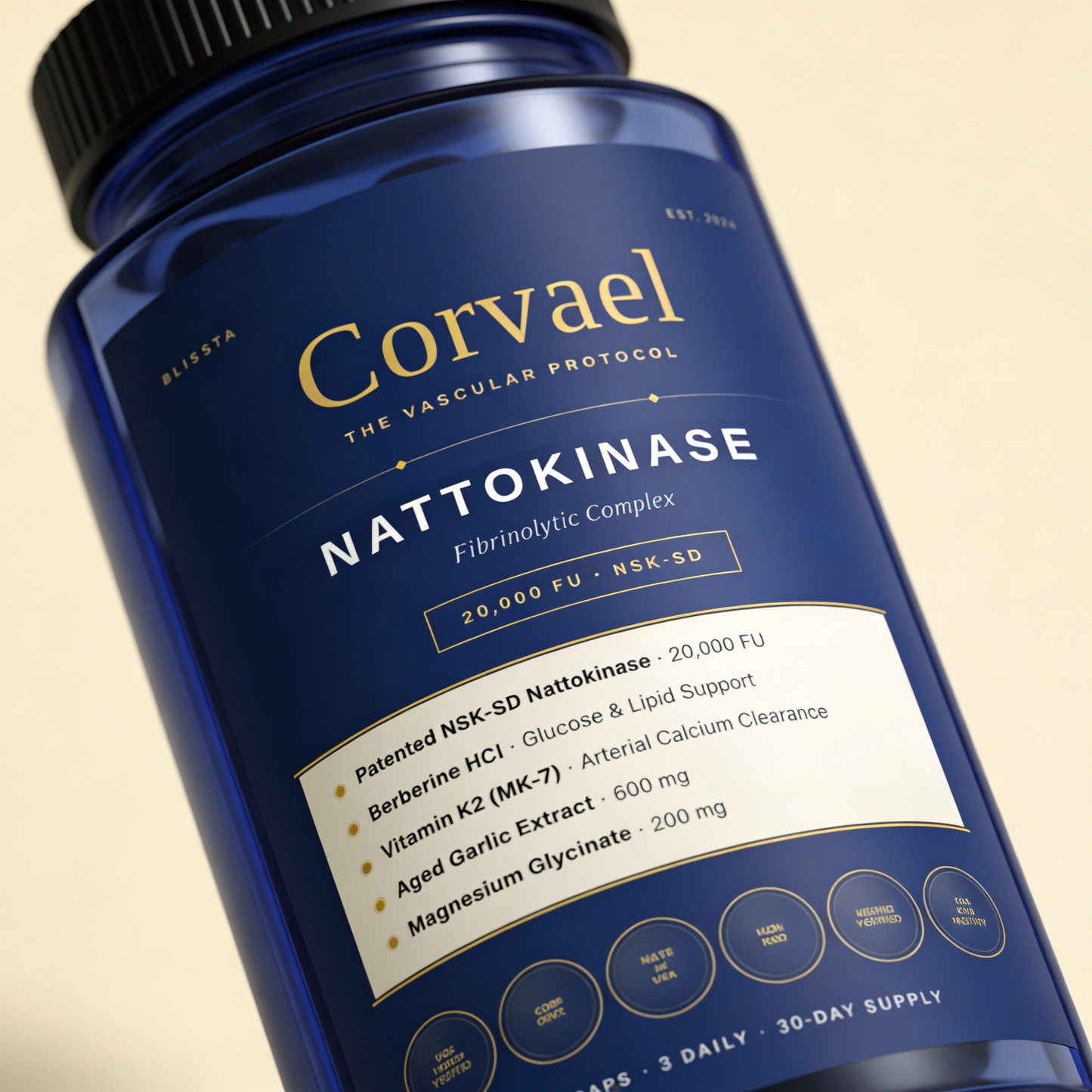 Blissta® Corvael NATTOKINASE Fibrinolytic Complex