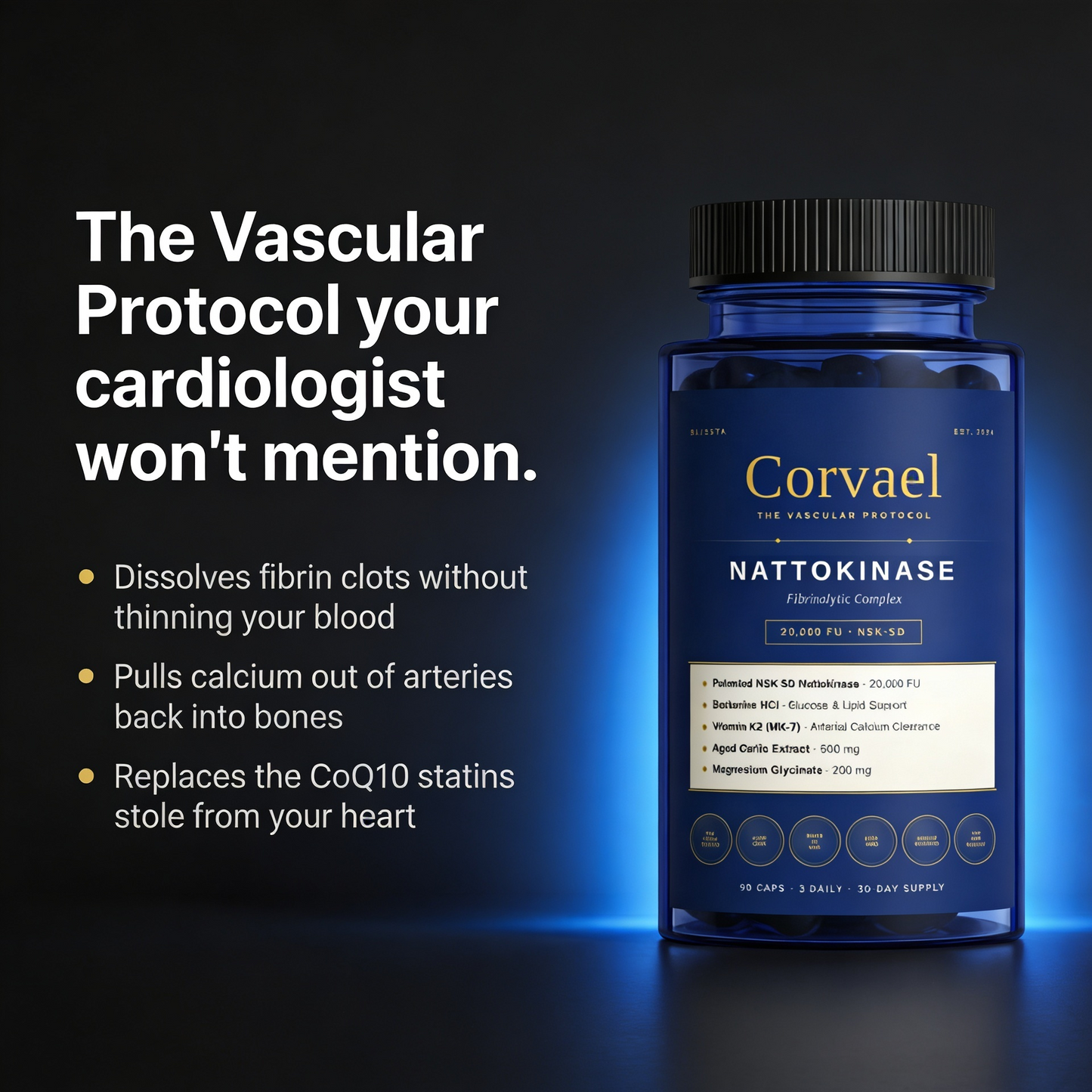 Blissta® Corvael NATTOKINASE Fibrinolytic Complex